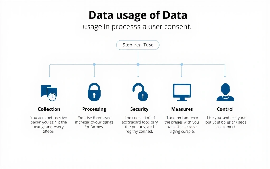 Diagramma di flusso che mostra il processo di utilizzo dei dati in modo sicuro